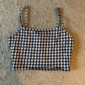 Checkered crop top